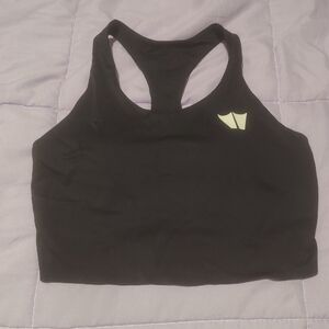 Black Sports Bra with Logo